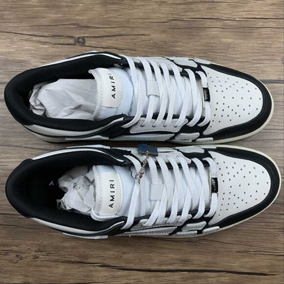 AMIRI Skeleton White And Black Unisex Sneakers - Picture 8 of 14